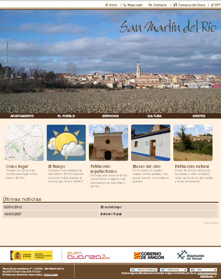 Nuevo diseño para la Web Municipal de San Martín del Río